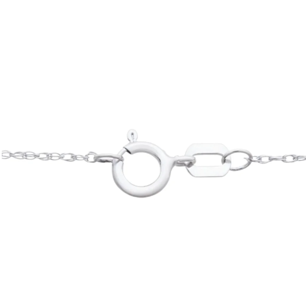 Bridge Diamond Sterling Silver Heart Necklace - Picture 5 of 7